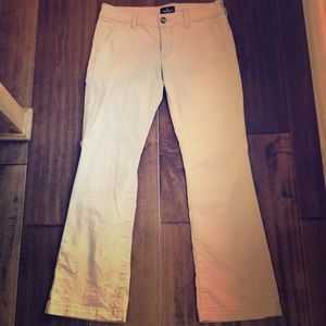 American Eagle kick boot khakis. Lightly worn.
